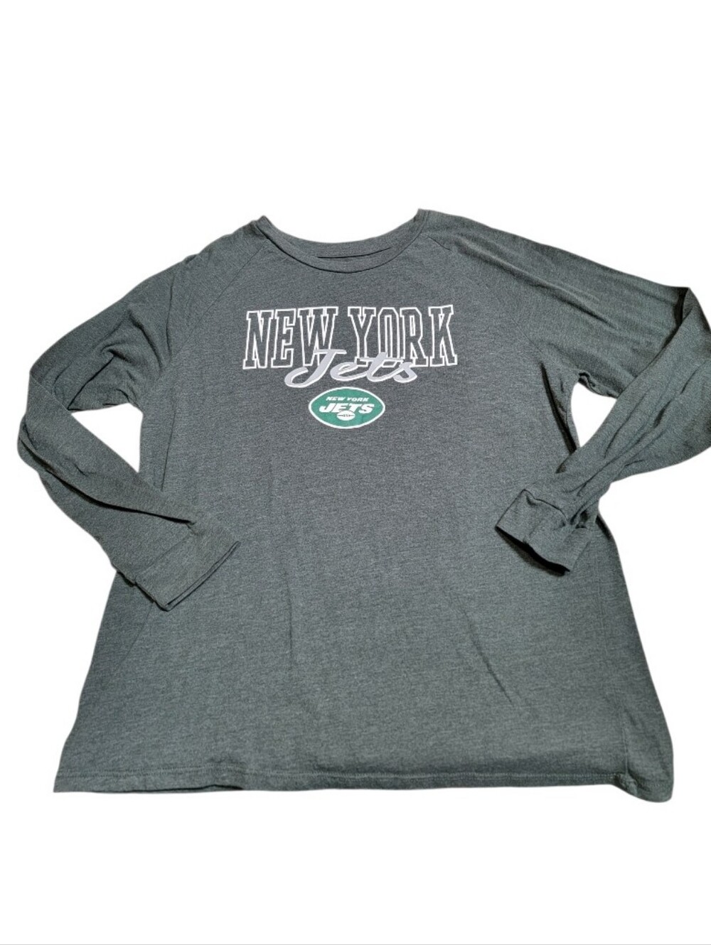 NFL Team Apparel Womens New York Jets Long Sleeve Sleep Shirt